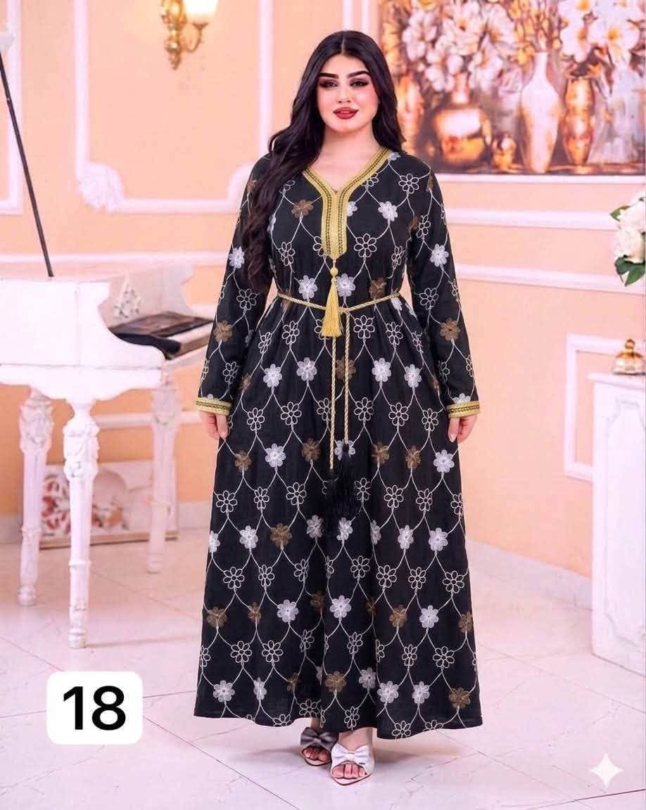 #تم التكرار😍😍
بتصميم  مختلف ومميز

كشمير تونسي💎 شغل تطريز
💯 خامة مكفولة 100%
درزن 6 الوان
يكون بي حزام منفصل 

📏 القياسات 
2XL 🔹 3XL 🔹 4XL 🔹 5XL

سعر الدرزن ١٠٠ الف فقط

🚚 توصيل متوفر لكافة محافظات


**إذا كنت صاحب هذا الإعلان وتريد حذفه لأي سبب، رجاءا أرسل رسالة إلى الدعم الفني**