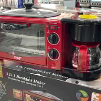 راف ٣في١ • فرن ٩لتر • محضرة قهوة بالتنقيط