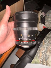 عدسة ساميونگ للبيع  البعد 24mm T1.5 سينمائية F mount  07735980780 للتو...