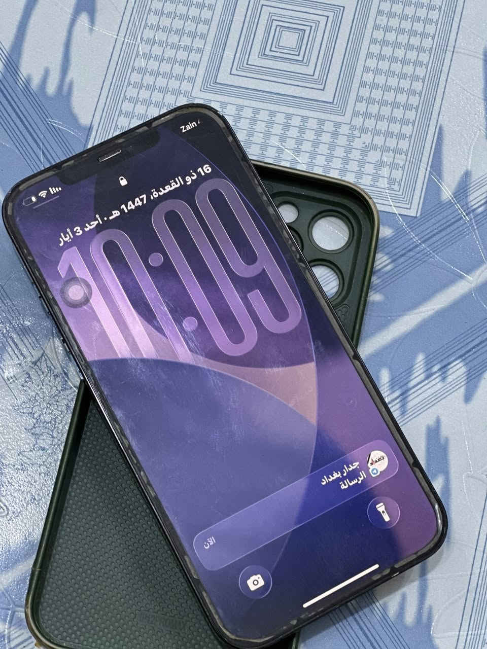 آيفون 12برو ماكس نضافه 100بل 100الجهاز كامل ملحقات كارتون مطابق ذاكره 256بطاريه 80ماكو بنضافته المكان السماوه سعر خاص ***********بيه واتساب
