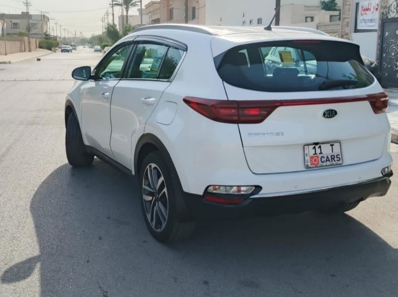 سلام عليكم 
كيه سبورتج  2019 خليجي السياره كفاله عامه من الصبغ ومن ضربه وفتح وتبديل كير مكينه تبريد كله شرط حداديه كل جاهزه رقم بغداد انكليزي ماشيه 70 كم  سياره على وضع الشركه مكان بغداد السيديه هاتف ***********

