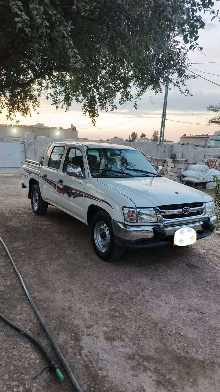 تيوتا دبل قمارة
موديل 2002 رقم اربيل
سنويه جديه مكفوله كفالة عامه 
وضع شركه كير محرك اكسل 
 تدفئه وتبريد تخم تاير جديد
      مكاني ديالى

 ***********
***********
