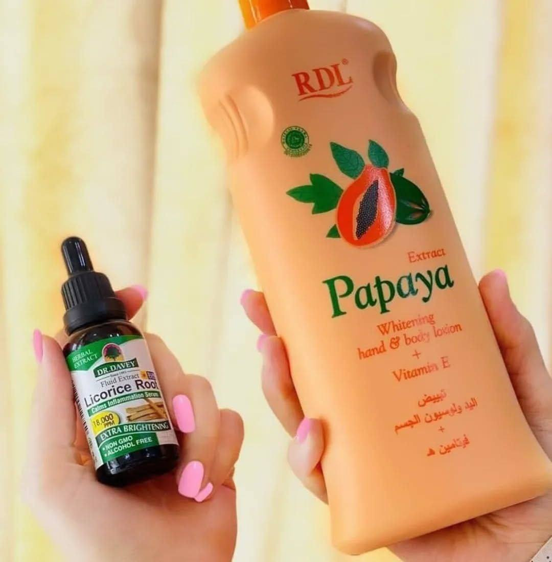 سيروم عرق السوس الامريكي 🇺🇸 
ولوشن البابايا الاندونيسي 🧡

بكج التفتيح اليومي 😍 كورتيزون التفتيح الطبيعي 🤩‎
 ‎
فوائدهم:👌🏻✅

القدرة على التخلص من التصبغات والبقعً الداكنة🖤.
‎
 توحيد وتفتيح لون البشرة 🖤.
 
تجديد خلايا البشرة و تعويض الخلايا التالفة🖤.‎

سيروم عرق السوس يعالج البثور وحب الشباب ويعالج الفطريات التي تظهر علي البشرة 🖤.‎

للطلب تواصلوا معنا عالخاص 

السعر 25توصيل مجاني


**إذا كنت صاحب هذا الإعلان وتريد حذفه لأي سبب، رجاءا أرسل رسالة إلى الدعم الفني**