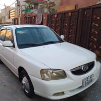 هونداي اكسنت موديل 2002السيارة مصبوغة عام مكينة جديدة كير عادي صدر اما...