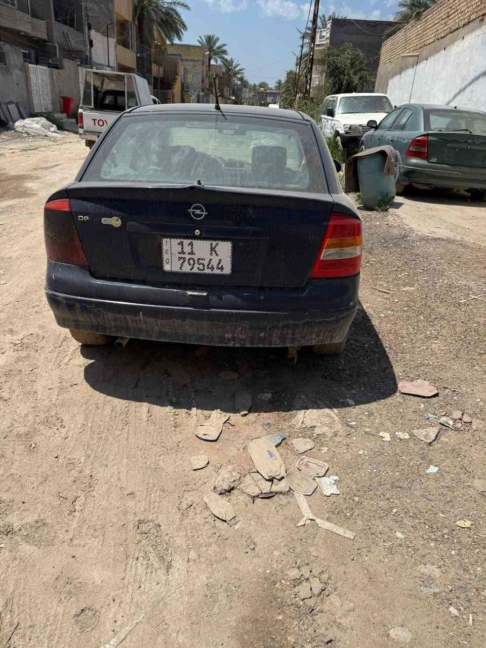 السلام عليكم اوبل استرا موديل 2002للبيع كير مكينه نضيف تريد بس صونده يرادله رقم بغداد نكليزي بسمي تحويل ثاني يوم العنوان بغداد السعر 45  للستفسار رقم ***********
