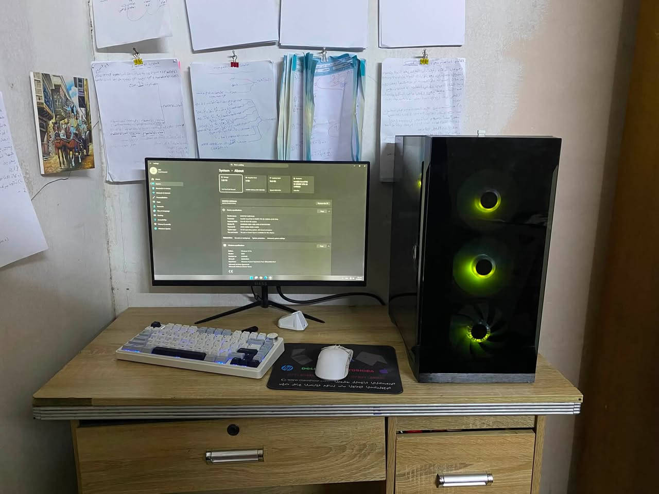 للبيع PC Gaming جاهز للألعاب والاستخدام اليومي 🎮🔥

✅ المواصفات:

* المعالج: Intel Core i5-10400F (6 أنوية / 12 خيط معالجة)
* كرت الشاشة: NVIDIA GeForce GTX 1060 6GB GDDR5
* اللوحة الأم: ASUS PRIME H510M-K
* الرام: 16GB DDR4 2666MHz (2×8GB Dual Channel)
* التخزين: SSD 512GB + HDD 1TB
* مزود الطاقة: 650W
* نظام التشغيل: Windows 11 Pro 64-bit
* DirectX 12
* BIOS UEFI + Secure Boot مفعّل

🎮 يشغل أشهر الألعاب مثل:

* Warzone
* GTA V
* Fortnite
* PUBG
* Valorant
* CS2
* Rainbow Six Siege
* Euro Truck Simulator 2

💰 السعر:625,000 دينار عراقي قابل للتفاوض بالمعقول.

🖥️ ملاحظة: الشاشة الظاهرة في الصور غير مشمولة مع الكيس، وإذا ترغب أضيف وياها شاشة 60Hz بدون أي تكلفة إضافية.

📞 للتواصل: ***********
