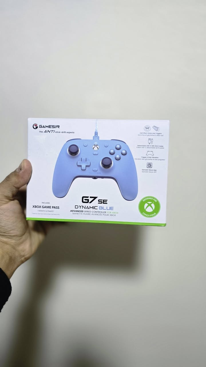 جويستك gamesir (g7.se) للبيع مستخدمه 10 ايام فقط مع اشتراك كيم باس شهر كامل مجاني مع محول (OTG) تايبسي ولايتننك كلهن ب65 
وبالسوك بس الجويستك ب65 مكاني فلوجه 
***********
