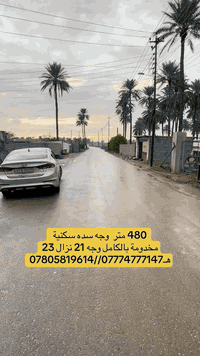 480متر وجه سدة   #الدورة #البوعيثة طابو زراعي سند25 للاستفسار 07805819...