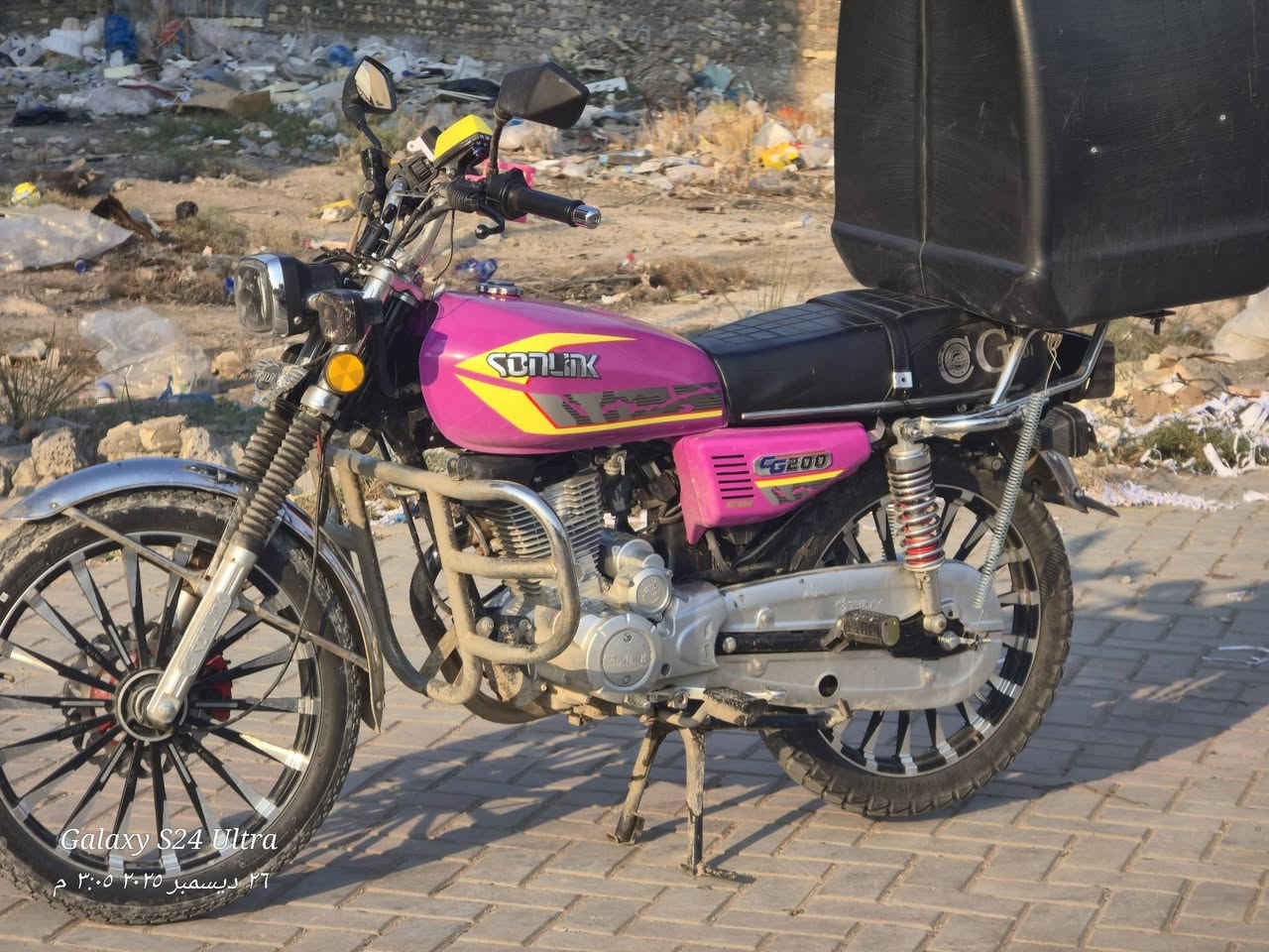 سلام عليكم سولنك موديل ٢٠٢٥ مكفوله عنوانه بغداد الزعفرانيه ٧٥٠ الف رقم صاحب الدراجه ***********
