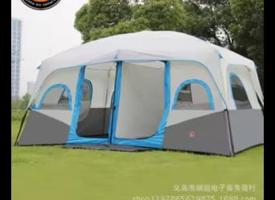 اكبر خيمه عائليه قماش مطري اصلي تكفي 10 نفرات قياس الطول ٤متر و20سانتيم والعرض ٣ متر و٥سانتيم و ارتفاع ٢ متر  سعر 160 الف تحتوي على شبابيك ومضله وباب وناموسيه وكاع متصل مع الخيمه لتواصل عبر وتساب او مسنجر  ***********....
