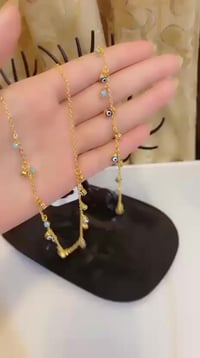 سيت سوار وقلادة • ستانلس ستيل • طلاء ثابت