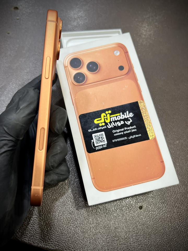 ايفون 17pro max
ذاكره : 256G

بطارية : 100%

عدد الشحنات : 51 شحنه

كامل ملحقات شاحنة وباكيت 

السعر : مليونين و 75

للتواصل : ***********
المكان بغداد العامرية
