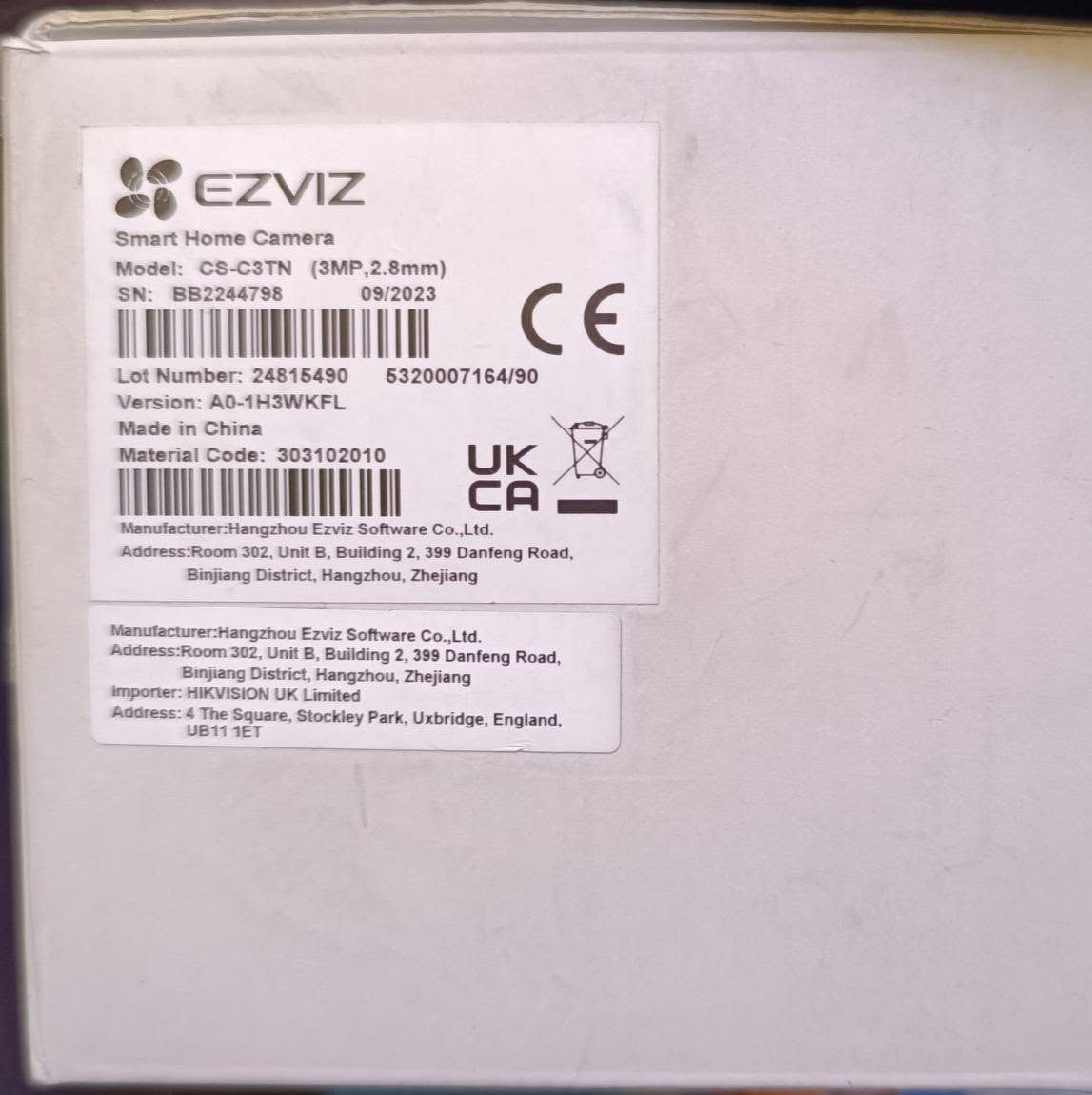 كاميرا واي فاي ماركة ezviz بدقة 2k 3mp تصوير ليلي نهاري ملون تدعم الذكاء الصناعي اكتشاف وتتبع الحركه ممكن ربطها عالواي فاي او عن طريق ايثرنت السعر 50 الف 
متوفر توصيل 5 بغداد محافظات 6 الاف


**إذا كنت صاحب هذا الإعلان وتريد حذفه لأي سبب، رجاءا أرسل رسالة إلى الدعم الفني**
