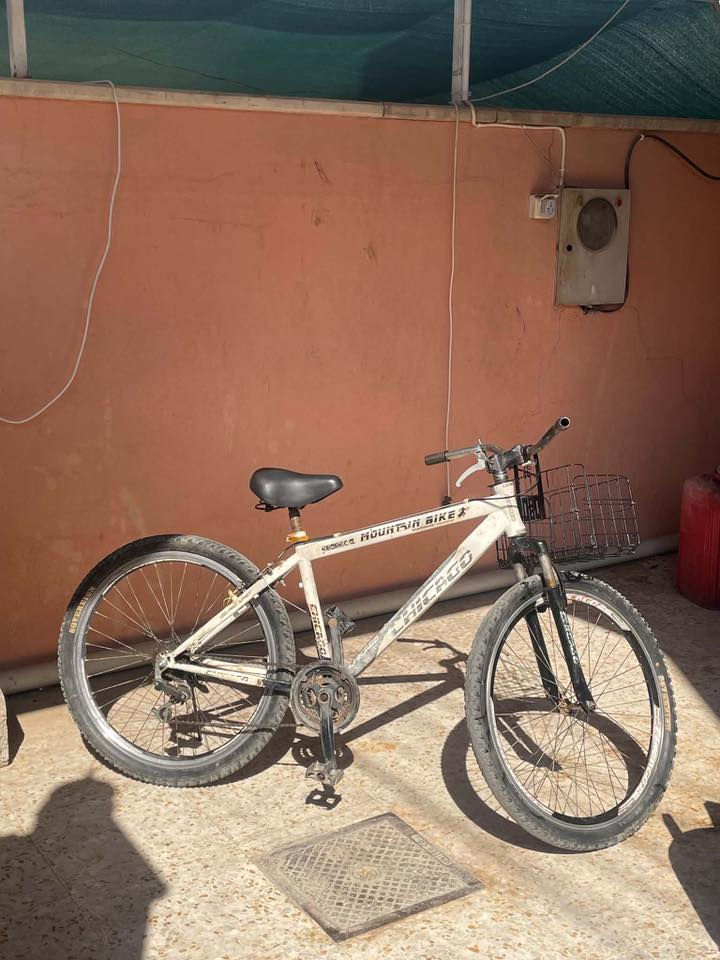 متاح بايسكل 🚵‍♂️ MOUNTAIN BIKE بايسكل جبلي يحتوي 3 سرعات إماميه و 6 خلفيه 
البايسكل باله اصلي حجم 26 وسريع السلة مالته الاصليه الحديد القوي جديده وكشن جديد البايسكل نضيف مايحتاج بس بريك كدام ويده مال كير 
السعر65 
المكان الموصل حي الوحده 
الرقم ***********
