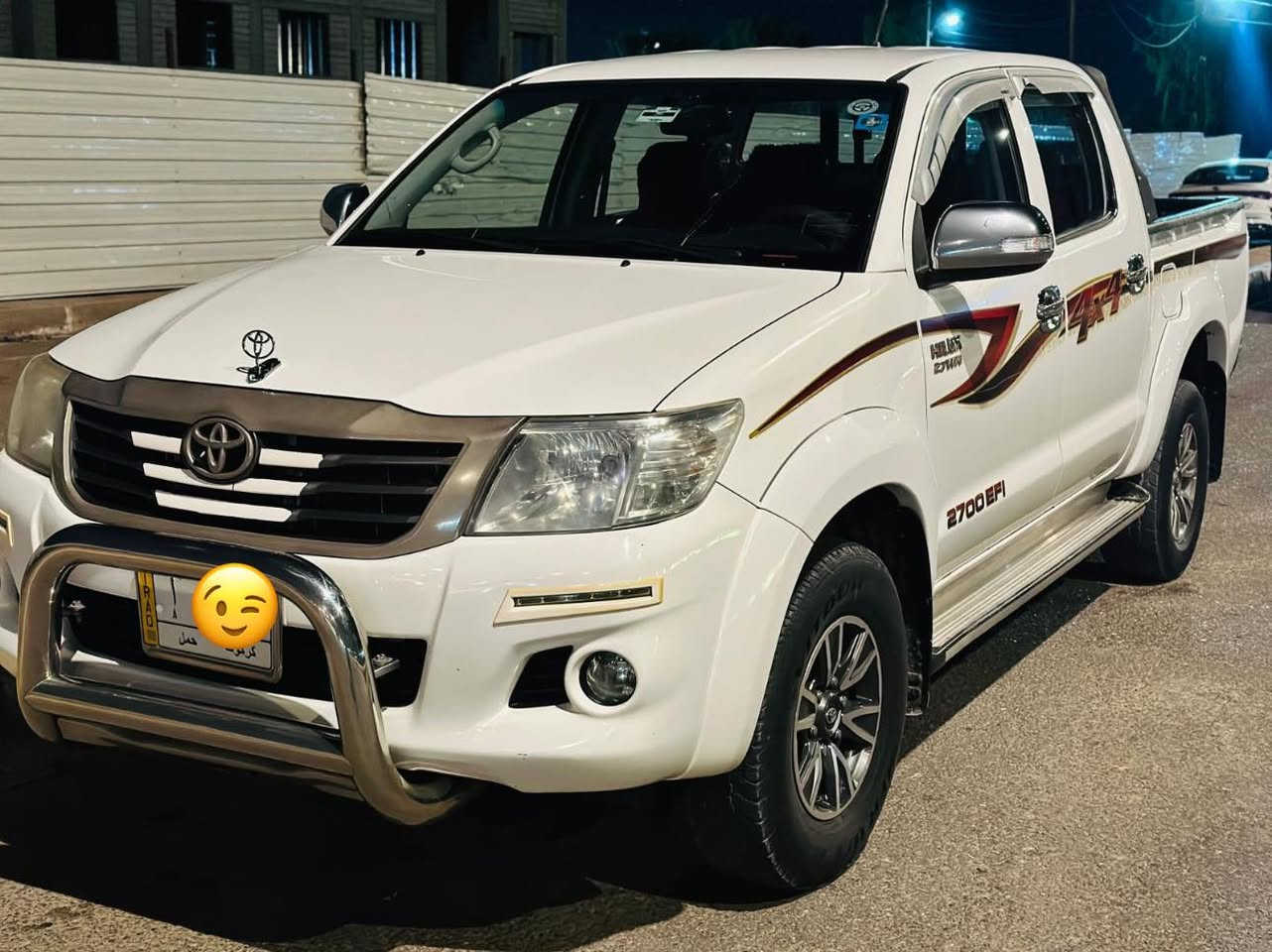 بيكم تيوتا فور ويل 2014مكفولة من الصبغ والبارد عدة شخط صغير   رقم كركوك تحويل ثاني  يوم شاصي22 محرك ما مفتوح مكان السيارة الانبار الرمادي السيارة 220$وبيهة مجال  
للتواصل :***********
