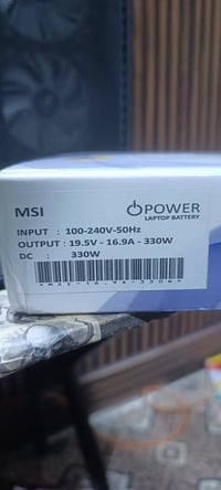 شاحن MSI • ٣٣٠ واط • جديدة