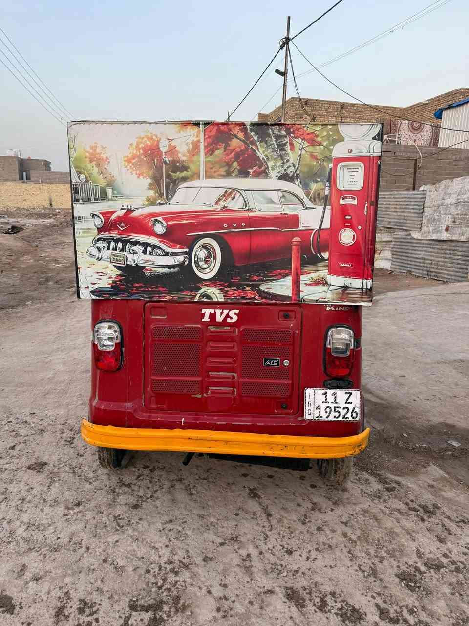 سلام عليكم. ***********
تكتك تي في اس موديل ٢٠١٩ 
تكتك لا ضربه ولا اصبغ 
تايرات جديد
مكينه او كير كفاله 
دوشمه جديد
سكف بدال جادر خشب تفصال 
مكاني بغداد سبع قصور 
سعر خااااص
