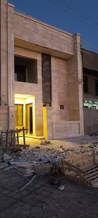 تم انجاز وتغليف واجهة بالمرمر للاخ المقاول ابو رعد.. بغداد حي دجله  لل...