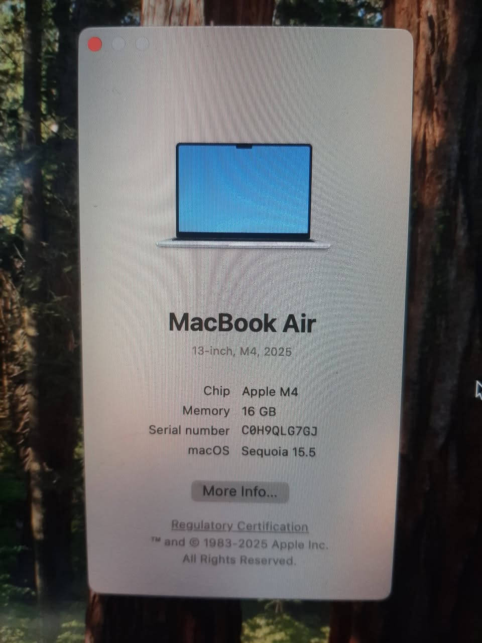 السلام عليكم 
MacBook Air M4 للبيع ،
اشتريته قبل ٦ اشهر تقريبا ، 
بي كدمه بسيطة بصورة ماادري منين اجت لان جهاز مطايح مني 
وياه شاحنته الاصلية وماوس ،
وكارتونته موجودة .
المواصفات بالصورة 

السعر خاص ***********
أو اكتب سعرك وادخلك خاص
