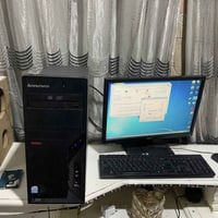 Pcلبيع سعر 150 الف مكاني حي العامل  ماوس وكيبورد وشاشه بيه خطين بنص ما...