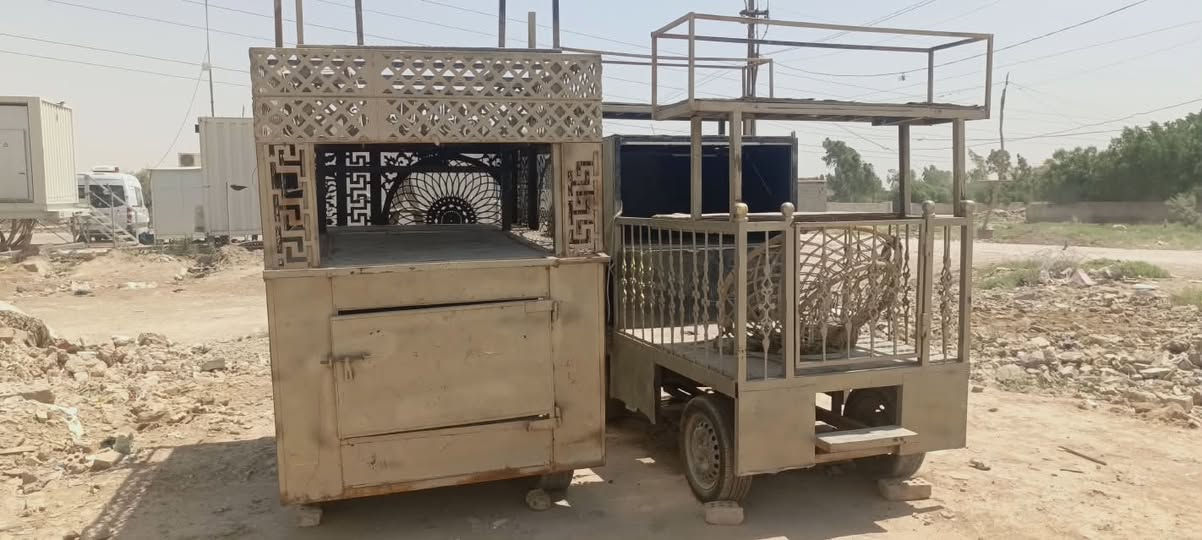 عربانة عدد 2 للبيع جاهزات من كلشي وبيهن مكان للمولدة ومكان للدمام ومكان للتخزين مثل ما موضح بالفيديو والصور مكان بغداد
السلام عليكم 
عربانة عدد 2 للبيع جاهزات من كلشي وبيهن مكان للمولدة ومكان للدمام ومكان للتخزين مثل ما موضح بالفيديو والصور مكان بغداد
للاستفسار الاتصال على الرقم ***********واتساب
