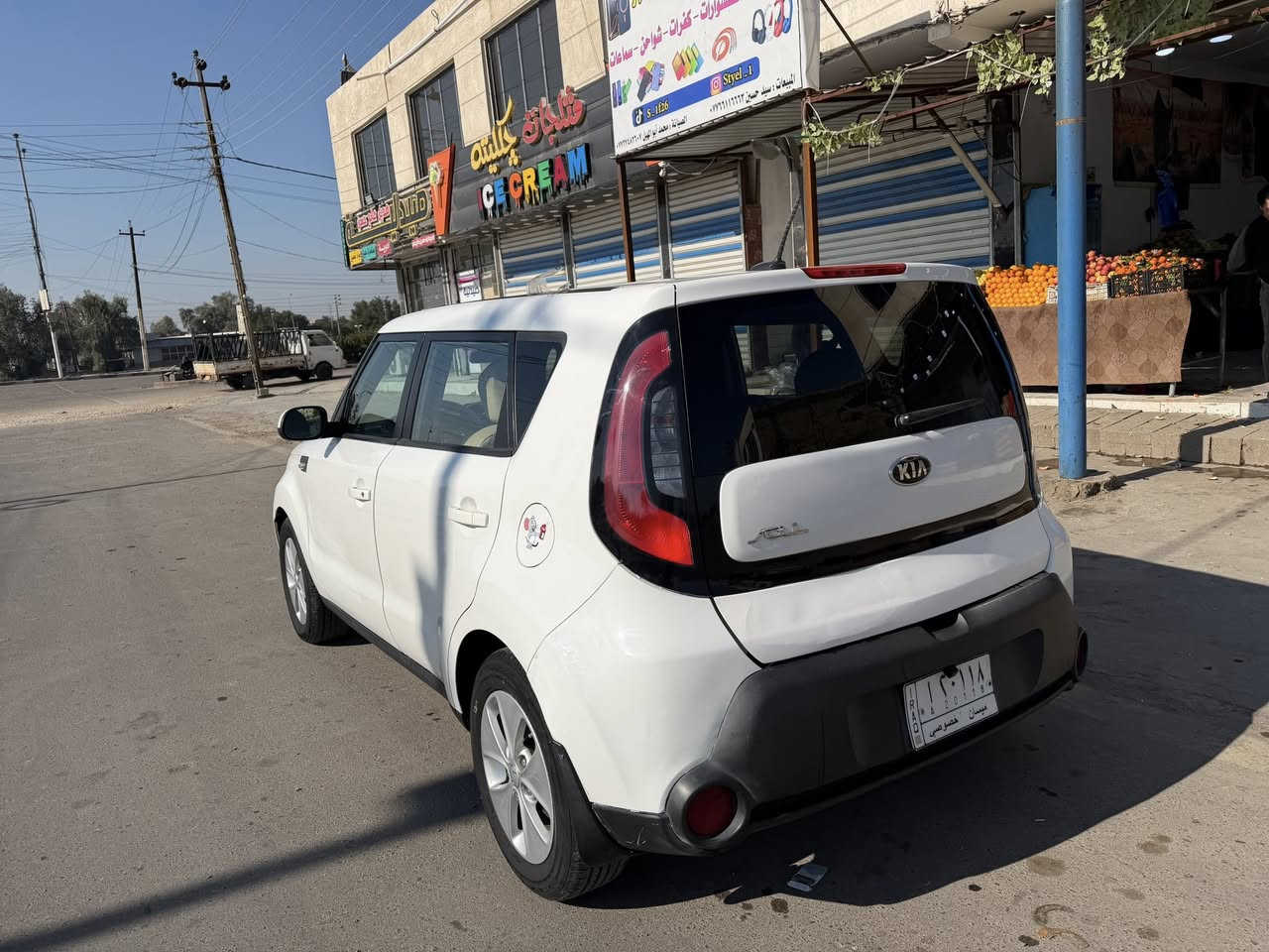 كيا صول موديل 2016 رقم ميسان تحويل  سونار مرفق بلمنشور محرك 1600 السعر110  مكان السياره العماره هاتف ***********
