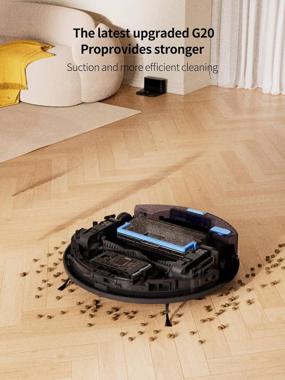 مكنسة G20 Pro هي المساعد الذكي اللي بحتاجه كل بيت. كنس ومسح
شفط جبار (5000Pa): لا شعر حيوانات ولا غبار صلب يصمد قدامها.
نحيفة جداً: توصل لأصعب الأماكن تحت الكنب والسرير.
ذكاء اصطناعي: ترسم مسارها بدقة وتشحن نفسها بنفسها


**إذا كنت صاحب هذا الإعلان وتريد حذفه لأي سبب، رجاءا أرسل رسالة إلى الدعم الفني**