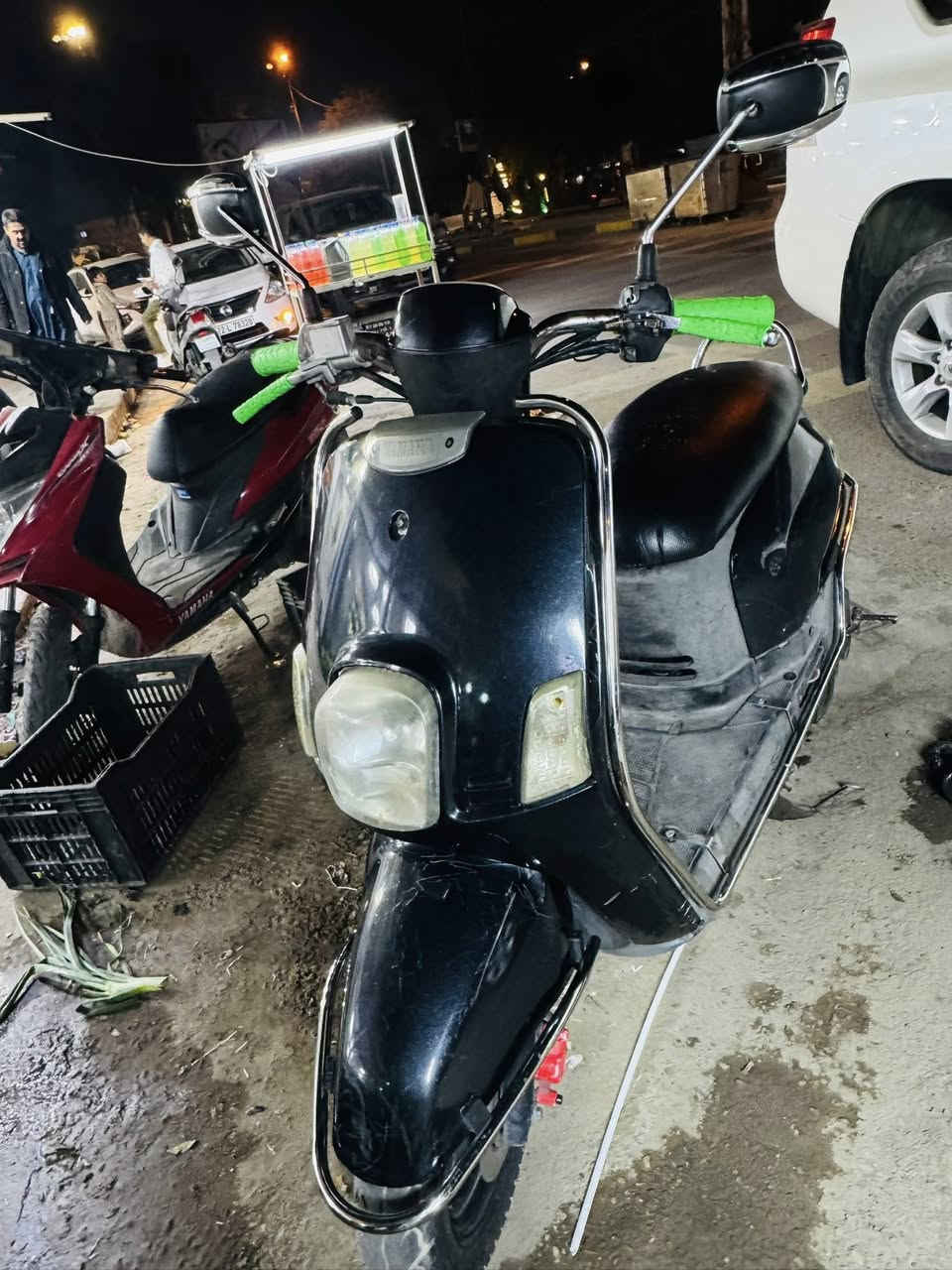 سلام عليكم دراجه بوليسي 120 مابيه اي نقص مفوله كله للاخير تفحص وتترحملي وتروح السعر 800 وبيه مجال حك الجيه *********** صاحب الدراجه ع رقم فقط
