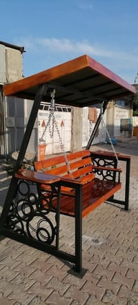 مرجوحة حديد ثقيل • خشب روسي • ضمان ٥ سنوات