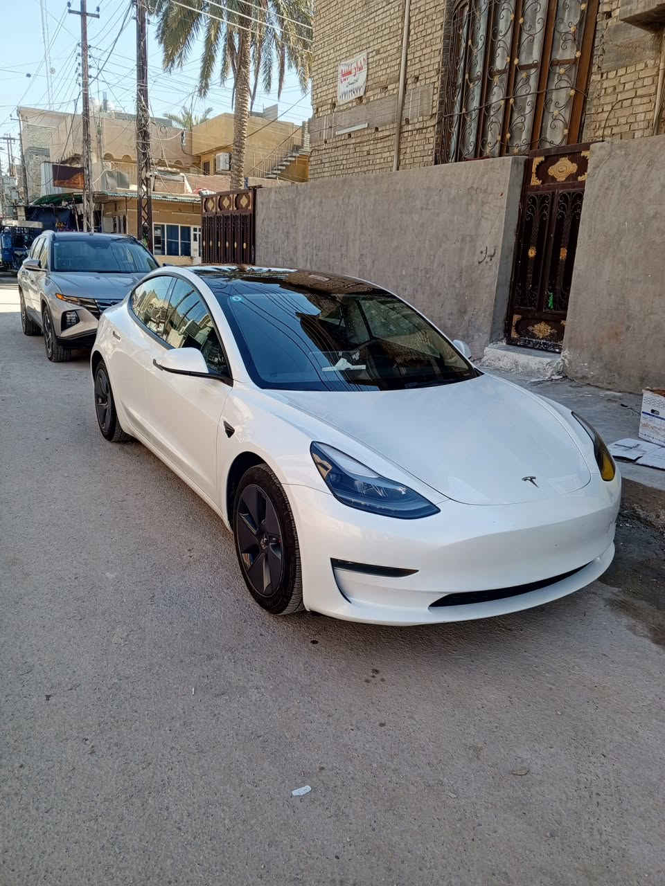تسلا 3 موديل 23 لون ابيض صور الحادث مرفقه ب منشور سياره حادث خلفي بدون ايرباك تبديل قبق صندوق  صبغ جاملغ خلفي رقم بغداد  اتصال  واتساب   ***********
