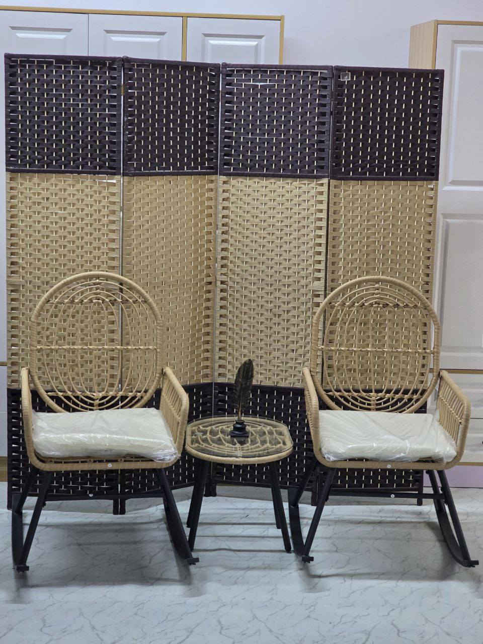 ✨ جلسة بوهيمية ترد الروح ✨
كرسي هزاز بوهيمي ✨
💰 سعر الكرسيين + الطبله 230
🚚 توصيل مجاني داخل بغداد ولجميع محافظات


**إذا كنت صاحب هذا الإعلان وتريد حذفه لأي سبب، رجاءا أرسل رسالة إلى الدعم الفني**