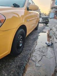 اكسنت موديل ٢٠٠٩سياره جديده عايدهه بيدي اول صبغه وارد امريكي حادثهه بس...