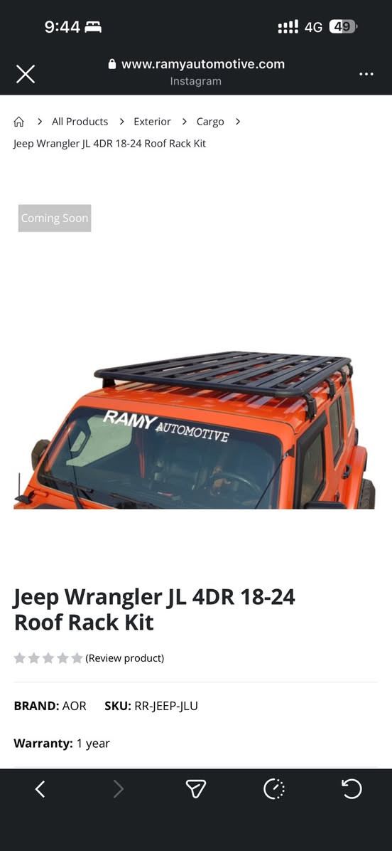 السلام عليكم سيباية ماركة AOR
جايبيها من دبي سعرها عند ورشة رامي ب 1000$

سعرها قفل ب ٥٠٠ الف 

مكانها بالبصرة 

*********** 
استخدام موسم واحد كلش جديد 

https://www.ramyautomotive.com/jeep-wrangler-jl-4dr-18-24-roof-rack-kit?utm_source=ig&utm_medium=social&utm_content=link_in_bio&fbclid=PAdGRleAQb9H1leHRuA2FlbQIxMQBzcnRjBmFwcF9pZA8xMjQwMjQ1NzQyODc0MTQAAaex5sSGXZUVovZXTJlv1yZaOZapxQ-9UILdGMuF3R7MFNaOKxULGrnwmUR5rA_aem_eeJxxfaUz5jehOqSnd2WaQ
ادخل ع الرابط وشوف سعرها وتفاصيله
