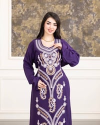 دشداشة نسائية • كشمير مراسي • فري سايز 3XL