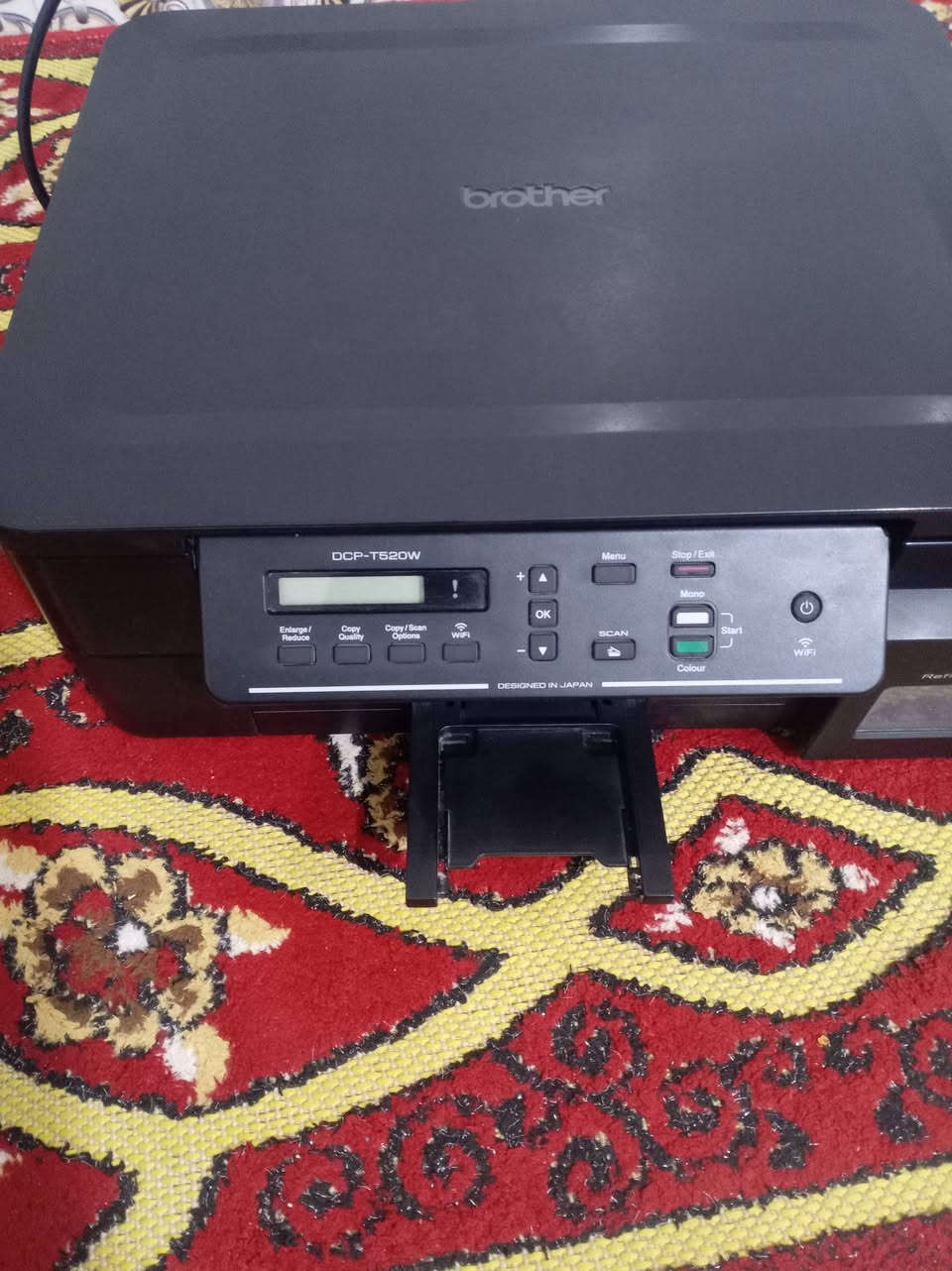 سلام عليكم طابعه برذر t520w تطبع واي فاي من الهاتف و بل حاسبه سكنر و استنساخ ملحقاته كامله مكاني ناصريه سعر 110 و بيه مجال للطيبين ***********
