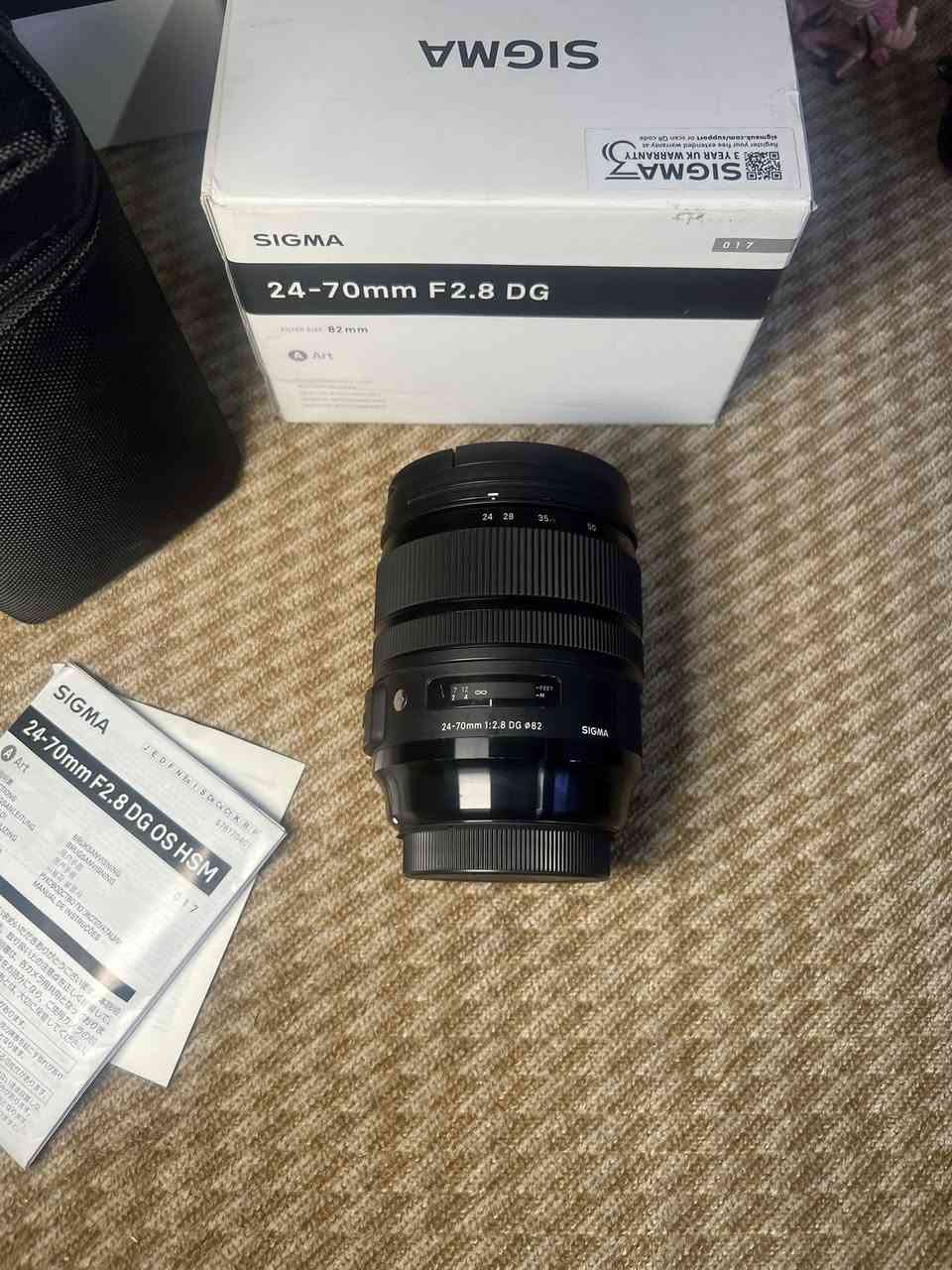 SIGMA 24-70mm F2.8 DG 82
مستخدم نظيف ***********
السعر 950 الف

