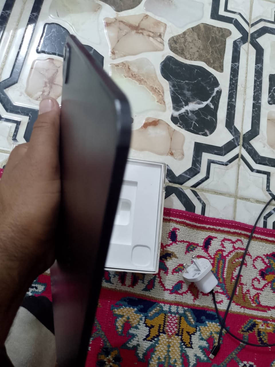 ايباد m4
ايباد مكفول ما داخل تصليح نهائيا 
ذاكرته 256
بطاريته 91
كامل ملحقاته 
بي طخات بالشاصي ما ماثره ابد 
سعر 850 وبي مجال بسيط كلش 
مكاني كوت انوار. ماكو توصيل 
***********
