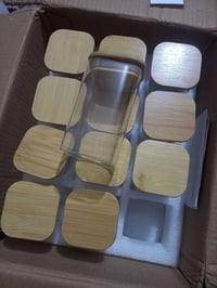 علب زجاج • ١٢ قطعة • توابل