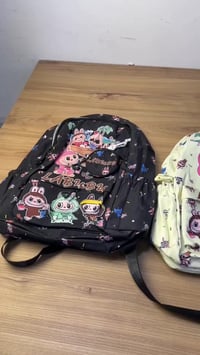 حقيبة ظهر LABUBU • جزدان مرفق • مدرسة/جامعة