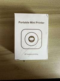 طابعة صغيره الحجم تنربط ايفون او أندرويد مستخدمه شي بسيط السعر 20 الف ...