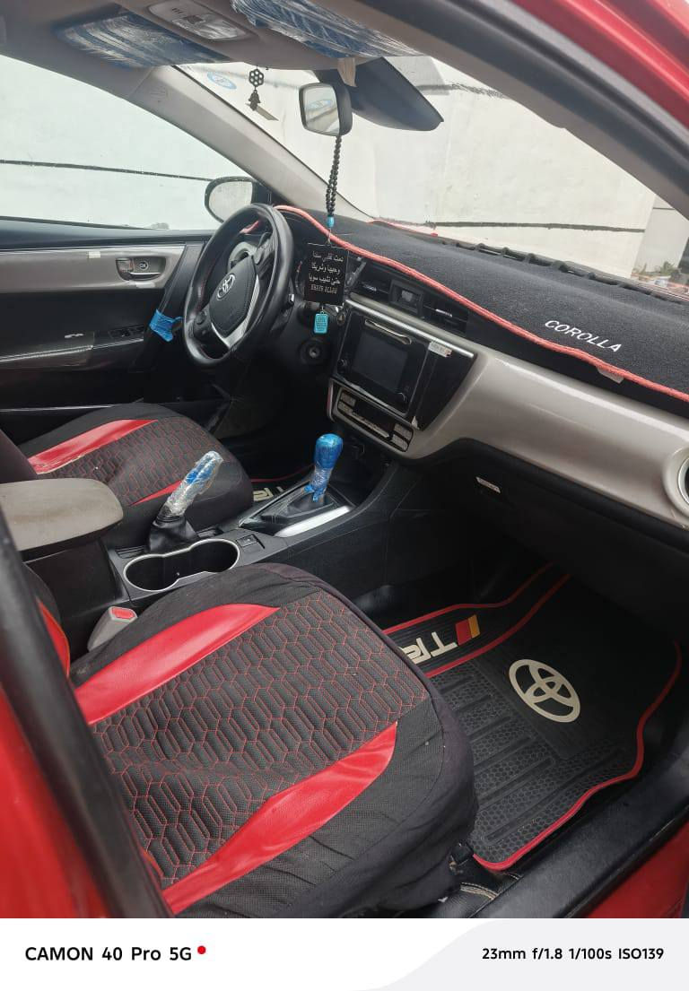 سلام عليكم 
للبيع 
تيوتا كورلا 
موديل 2018
مواصفات Le
وسونار منشور بل صور
ماشيه 148
تخم تايرات جديد 
صدر امامي خلفي جديد 
عنوان السيارة ديالى قره تبه 
سعر145وبي مجال 
***********
