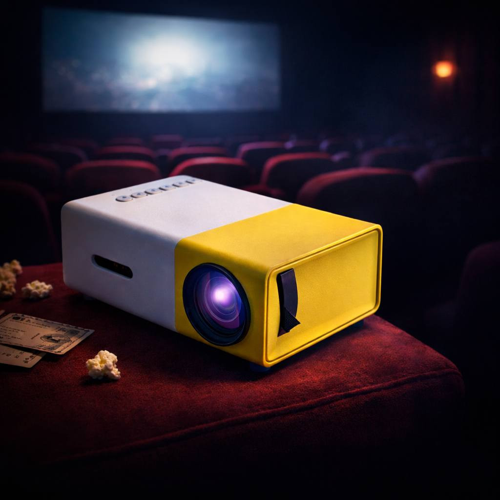 بروجكتر LED صغير محمول بدقة عرض مدعومة 1080P مع بطارية مدمجة ومنافذ HDMI / USB / Micro SD

• بروجكتر LED صغير ومحمول مناسب لعرض الفيديو والصور والموسيقى مباشرة من عدة مصادر مثل HDMI وUSB وMicro SD، مع دعم تشغيل الوسائط المتعددة.

• يدعم تشغيل فيديو بدقة تصل إلى 1080P مع دقة عرض أصلية 320×240 باستخدام تقنية TFT LCD وإضاءة LED بعمر يصل إلى 30,000 ساعة.

• يدعم عدة طرق تشغيل للطاقة عبر محول كهربائي 12V أو عبر Power Bank بخرج 5V/2A، كما يحتوي على بطارية ليثيوم مدمجة 7.4V / 1300mAh في الموديلات الداعمة.

• خيارات اتصال متعددة تشمل:
HDMI – USB – Micro SD – AV – منفذ سماعة 3.5 مم لربط السماعات أو الهيدفون.

• تشغيل الوسائط مباشرة من الفلاش أو بطاقة الذاكرة مع دعم ملفات الفيديو والصوت والصور والنصوص.

• حجم صغير وخفيف مع إمكانية عرض صورة من 24 إلى 60 إنش على مسافة عرض بين 1.5 إلى 2 متر.

• تقنية العرض: TFT LCD
• مصدر الإضاءة: LED
• عمر إضاءة LED: حتى 30,000 ساعة
• الدقة الأصلية: 320 × 240 بكسل
• الدقة المدعومة: 1920 × 1080 بكسل
• نسبة التباين: 800:1
• نسبة العرض: 4:3 / يدعم 16:9 في النظام
• عدد الألوان: 16.7 مليون لون

العرض والإسقاط
• مسافة العرض: 1.5 – 2 متر
• حجم العرض: 24 – 60 إنش
• نسبة الإسقاط: 1.6 : 1

الطاقة
• المحول: 12V / 2A
• دعم تشغيل عبر باور بنك: 5V / 2A
• بطارية مدمجة: Lithium 7.4V / 1300mAh
• استهلاك الطاقة: 10 – 24 واط

المنافذ
• HDMI
• USB
• Micro SD
• AV
• منفذ سماعة 3.5mm
• Micro USB (طاقة)

الوسائط المدعومة
• الصوت: MP3 / WMA / OGG / AAC / FLAC / APE / WAV
• الصور: JPEG / BMP / PNG
• الفيديو: 3GP / AVI / MKV / FLV / MOV / MP4 / MPG / VOB / RMVB / RM
• النصوص: TXT

النظام
• يدعم الوسائط: موسيقى – صور – فيديو – نصوص
• دعم لغات النظام: 23 لغة

الأبعاد
• حجم الجهاز: 126.4 × 85.8 × 47.7 مم

محتويات العلبة:
• جهاز LED Projector
• ريموت كنترول
• محول طاقة (Adapter)
• كابل AV
• دليل الاستخدام (Manual) 
متؤفر توصيل لجميع المحافظات


**إذا كنت صاحب هذا الإعلان وتريد حذفه لأي سبب، رجاءا أرسل رسالة إلى الدعم الفني**