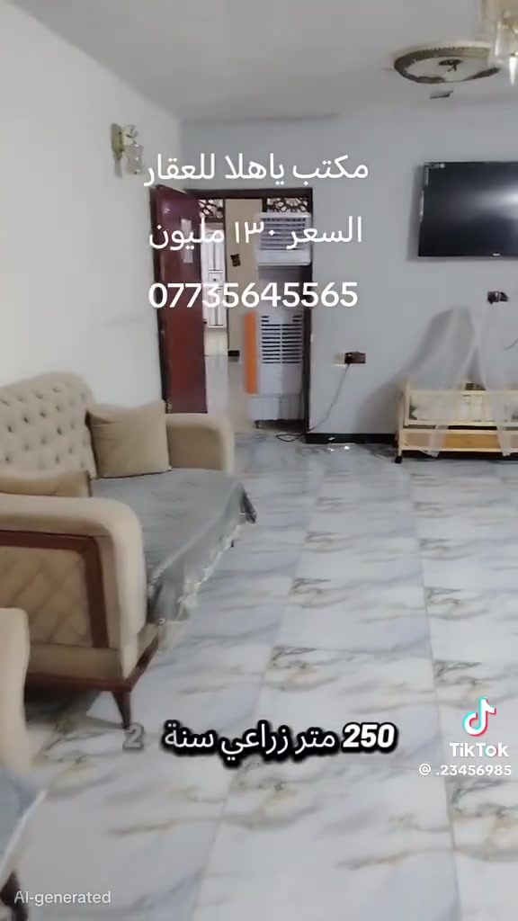 السلام عليكم
بيت 250 متر بناء مرحلتين طابق واحد كل التفاصيل مذكوره بالفيديو
***********
***********
