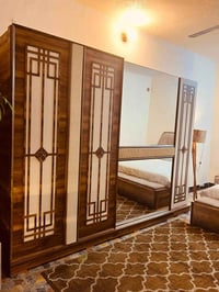 غرفة تركيا مودرن نضيفة جداً100% 10 قطع هايدروليك وكلها انارة وسرير مخز...