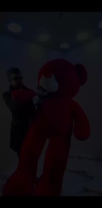 دبدوب أحمر ١٨٠سم • بوكيه ٢٠ وردة • بوكس عطر واكسسوارات