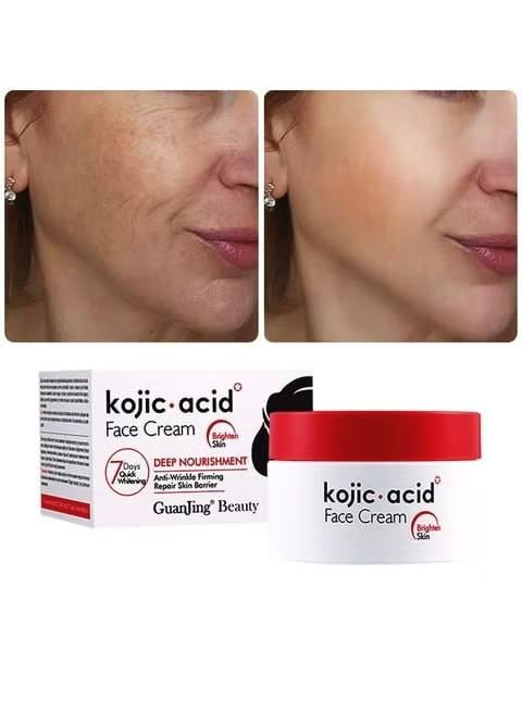 Kojic Acid Face Cream – كريم كوجك أسيد للوجه
كريم عناية للوجه من Guanjing Beauty، مذكور على العبوة أنه يساعد على ترطيب وتغذية البشرة مع عناية بمظهر التجاعيد وشدّ البشرة.

سعر الدرزن 35 الف فقط 🔥🔥💙 روابطنا الرسمية 💙
━━━━━━━━━━━━━━━
🔹 قناتنا على التليجرام
💙 https://t.me/cnvxhkkgfjlkfshklmklljfcjllhgfhk
━━━━━━━━━━━━━━━
🔹 صفحتنا على الفيسبوك
💙 https://www.facebook.com/share/1CspoQ6L4S/
━━━━━━━━━━━━━━━
🔹 حسابنا على الانستغرام
💙 https://www.instagram.com/e_o_p.90?igsh=MTk4eGduOWVvdW1ydQ==
━━━━━━━━━━━━━━━
✨ نورتونا بكل مكان ✨


**إذا كنت صاحب هذا الإعلان وتريد حذفه لأي سبب، رجاءا أرسل رسالة إلى الدعم الفني**