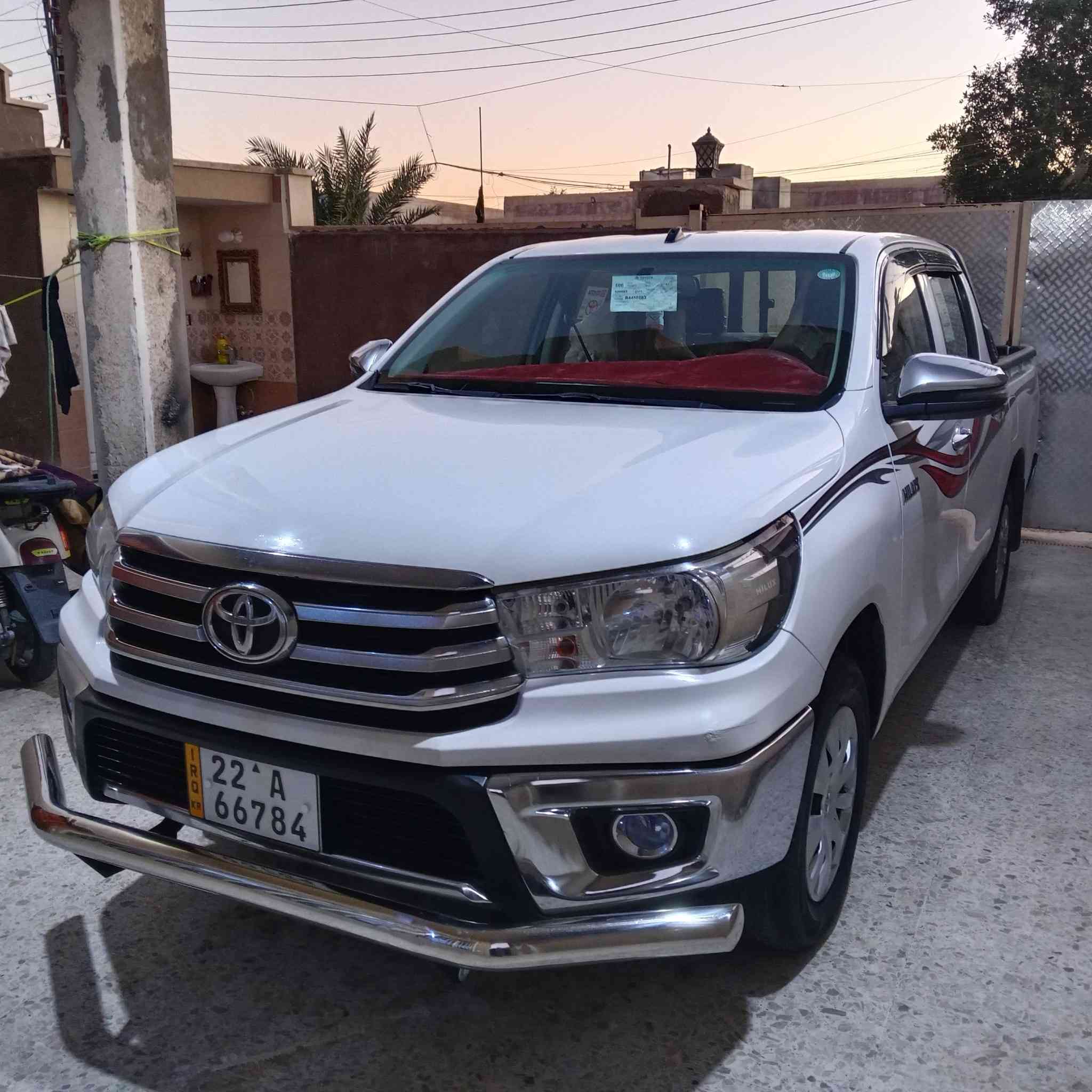 هايلوكس موديل 20 كير عادي رقم اربيل الدولي ساز المكان بغداد ،***********
