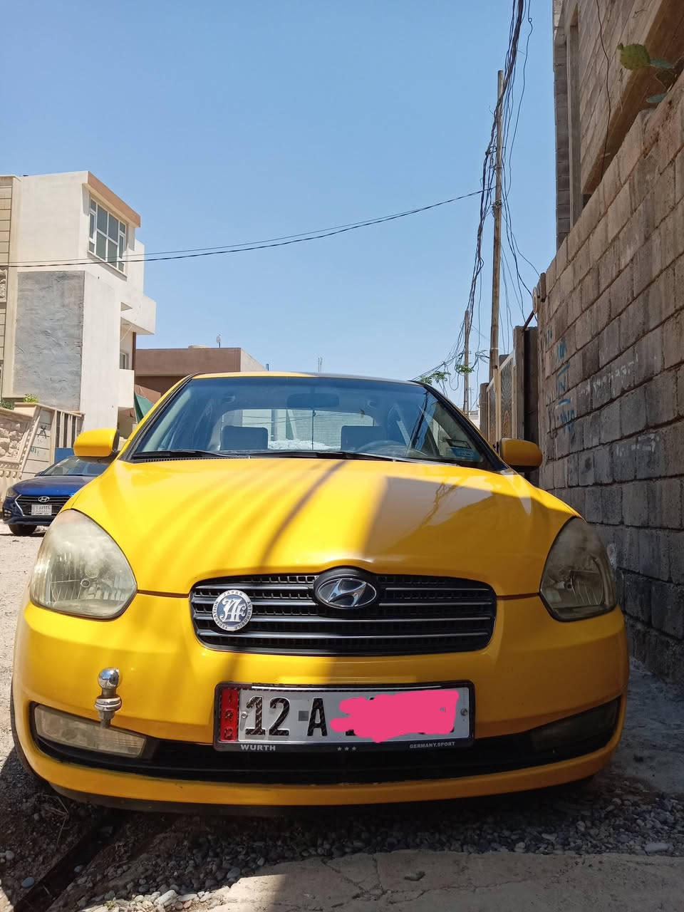 سيارة اكسنت للبيع موديل 2010 بدون ضرر ***********
