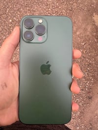 ايفون 13 برو ماكس لون : زيتوني  نضافة : 100% بطارية : 85  ذاكرة : 265 ...