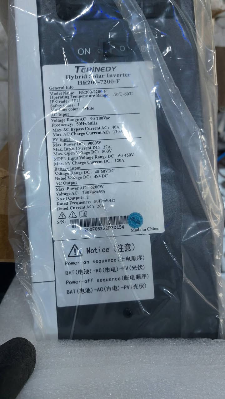 سلام عليكم من رخصة الادمن
منظومة للبيع جديدة بالباكيت 
انفيرتر ٦.٢ كيلواط
وبطارية ٥ كيلواط ايثيوم فوسفات الحديد خلايا من شركة Ampre+ catl
مع بوكس كهرباء وايرا الواح ١٠ متر كل لون اسود واحمر بسعر جملة
للاستفسار مراسلة صفحة


**إذا كنت صاحب هذا الإعلان وتريد حذفه لأي سبب، رجاءا أرسل رسالة إلى الدعم الفني**